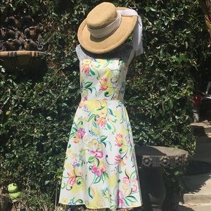 💍Yellow Floral Tea Dress👒👗